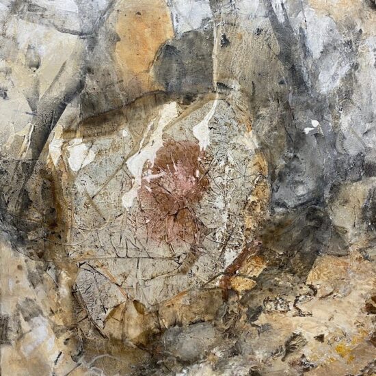 Cristal Globe by Lotti Klink. A mixed media on canvas painting available at Tavira d'Artes art gallery