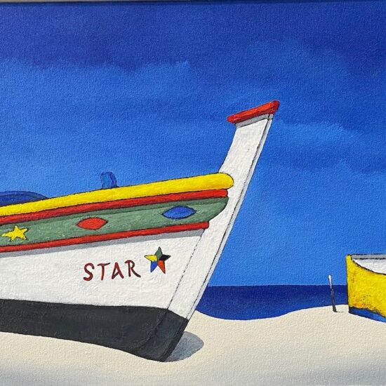 Star by Ernesto Meis acrylic on canvas painting available at tavira d'artes art gallery