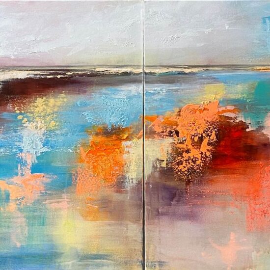 Fragmentacion.pa4 by Miguel Redondo - acrylic on canvas painting - Available at Tavira d'artes art gallery in Portuagal's Algarve.