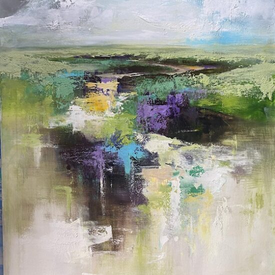 Fragmentacion.pa.1 by Miguel Redondo - Acrylic on canvas painting at Tavira d'artes art gallery in Portugal's Algarve