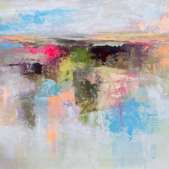 Fragmentacion.pa.2 by Miguel Redondo - acrylic on canvas painting at Tavira d'artes art gallery in Portugal's Algarve