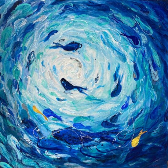 Vueltas by Miguel Redondo - mixed media on canvas painting at Tavira d'artes