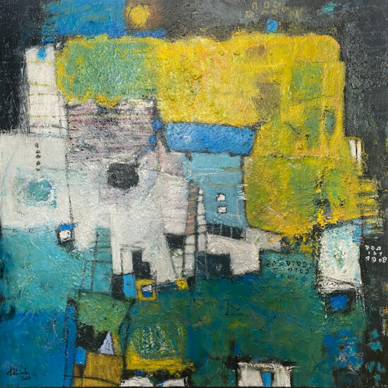 Metamorphosa by Lotti Klink - Mixed media on canvas painting at Tavira d'artes art gallery